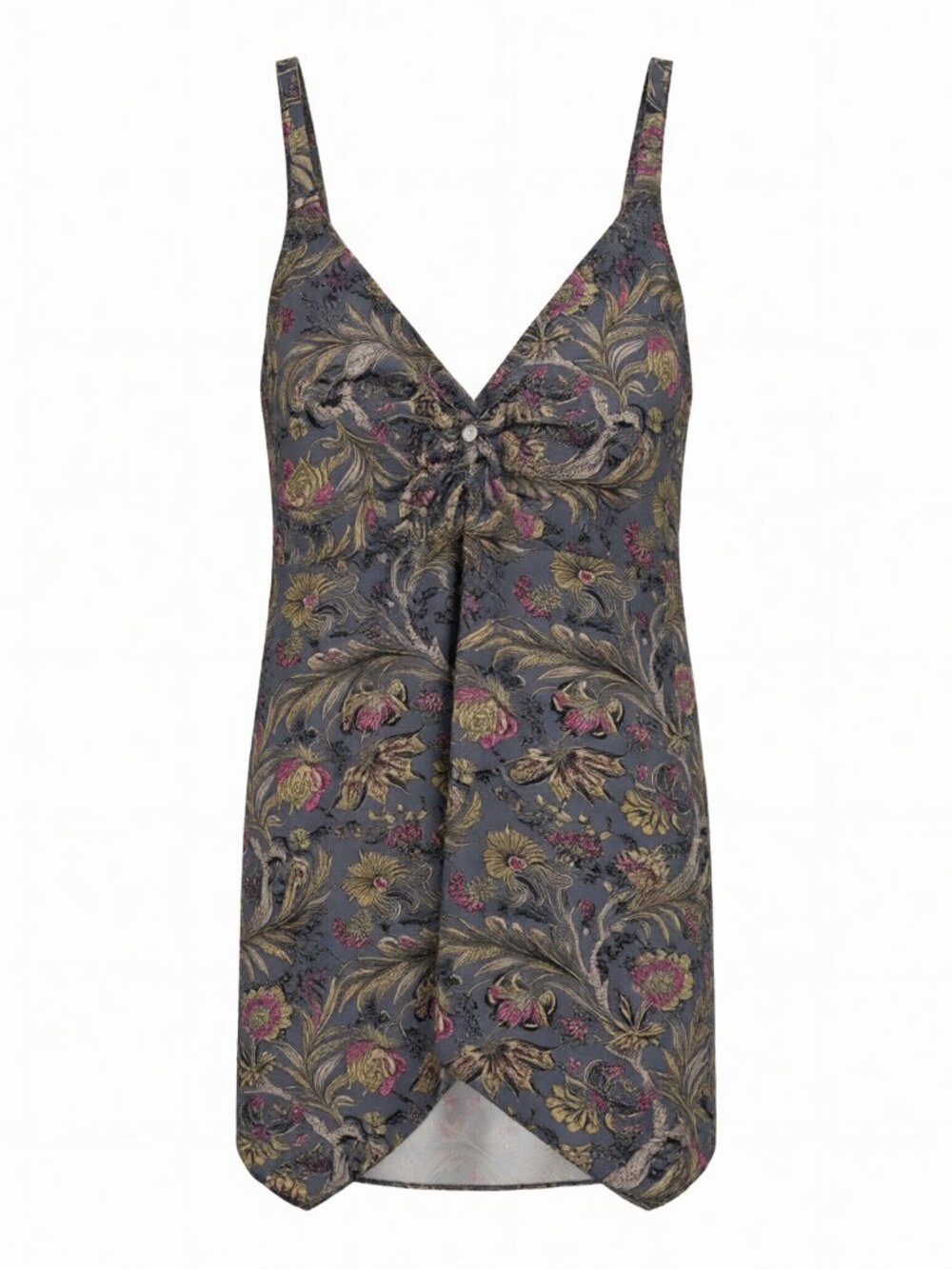 Women's Floral Paisley Camisole Top S Multicolor